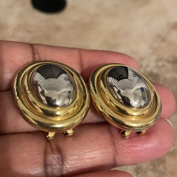 Vintage LCi LIZ CLAIBORNE Clip On Earrings - Picture 6 of 6